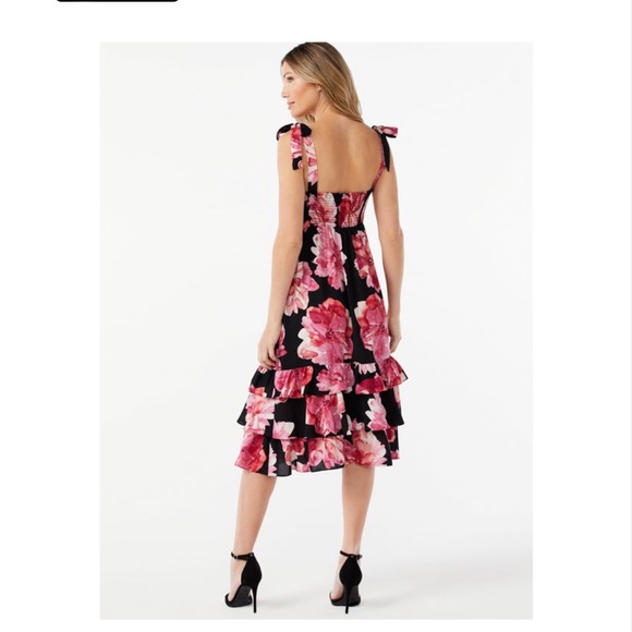 Sofia Jeans by Sofia Vergara Women's Bustier Midi Sundress floral small new $36 - Picture 4 of 7